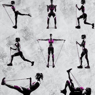 Bande de résistance - ResistanceBands™ - Noir - Gt Lifting Universe